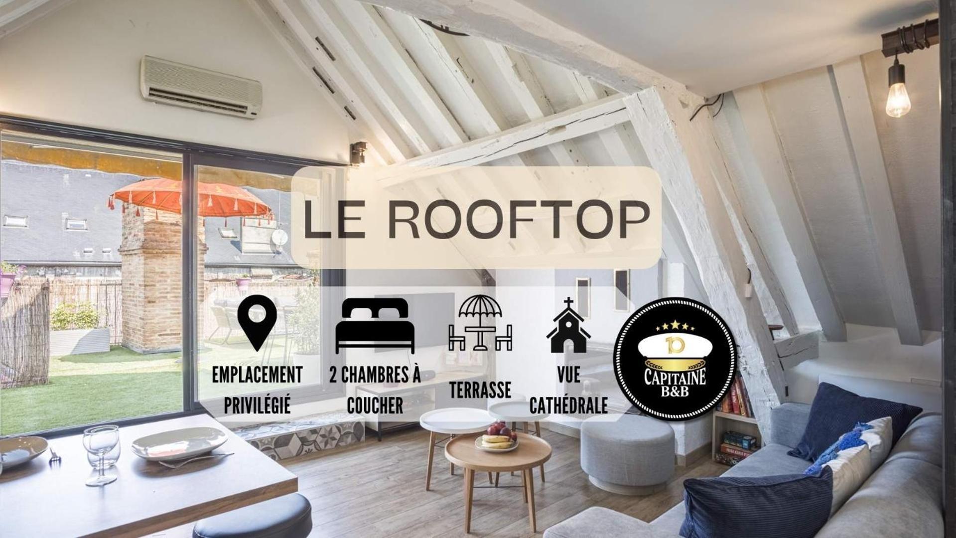 Le Rooftop - Vue Cathedrale - Climatisation Troyes Exterior photo